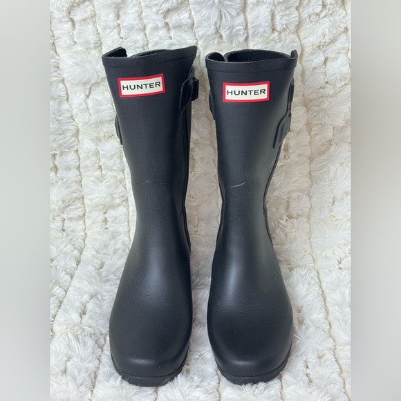 Hunter Wellington Backstrap Short Rain Boots Size 5 - Picture 1 of 11